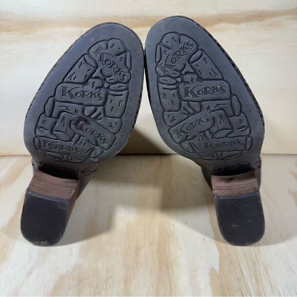 Korks By Kork Ease Leyland Brown Snakeskin Print Ankle Boots Women’s Size 9 - Picture 5 of 7